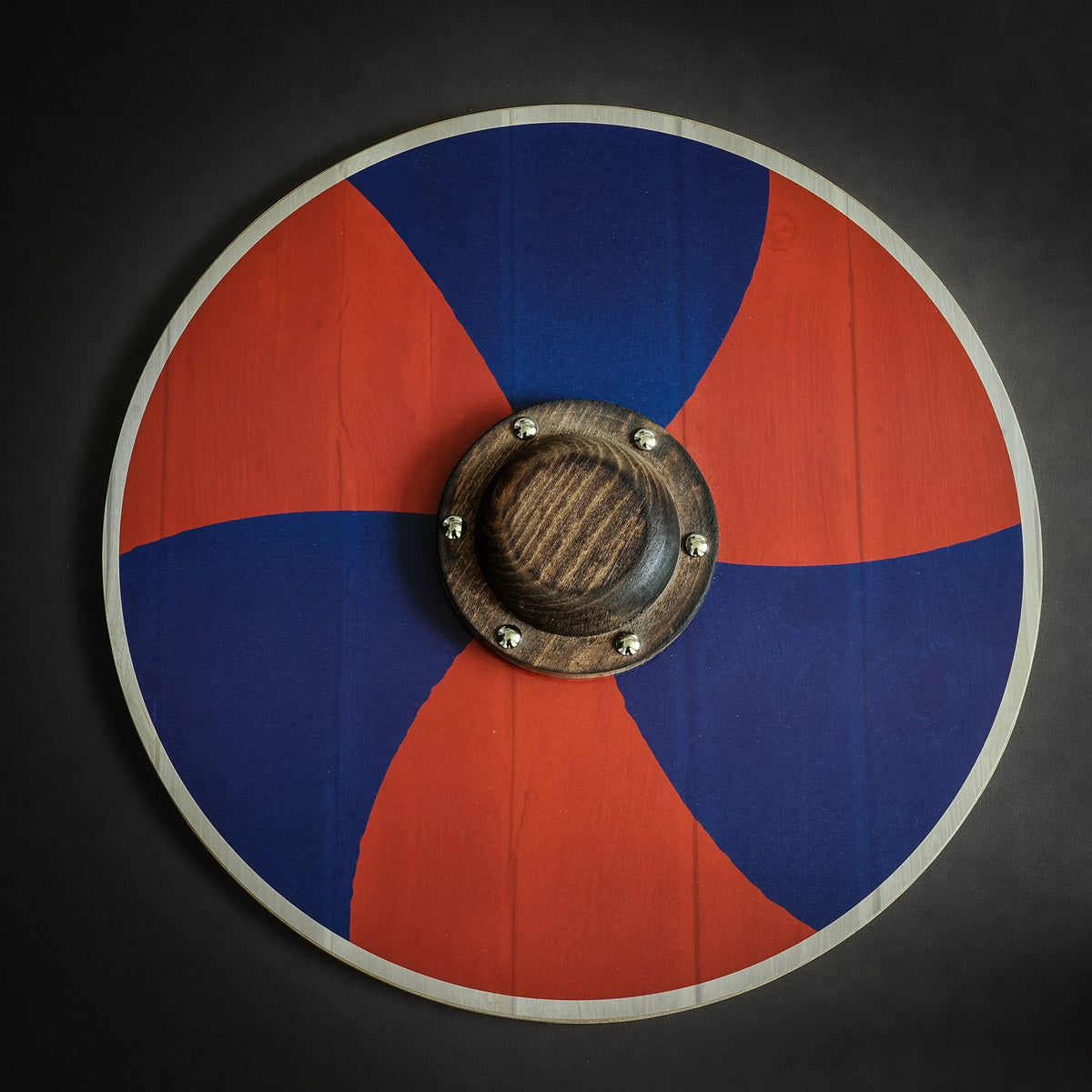 Vikingtida barnshield Röd/Blue