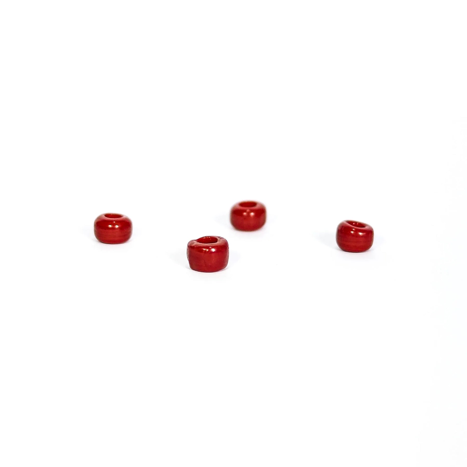 Red glass bead