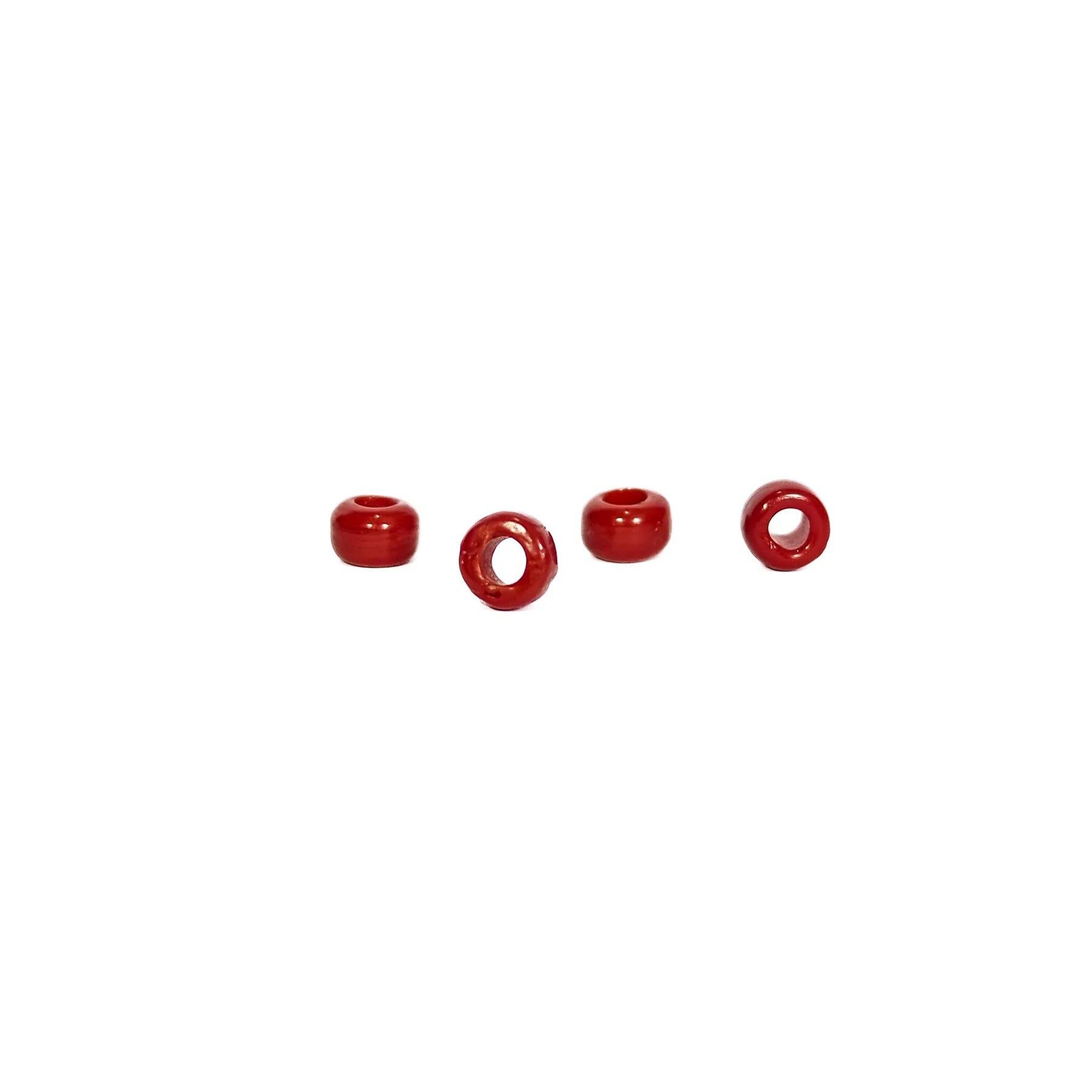 Red glass bead