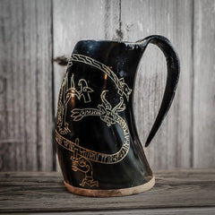 Engraved mug, Sigurd's saga