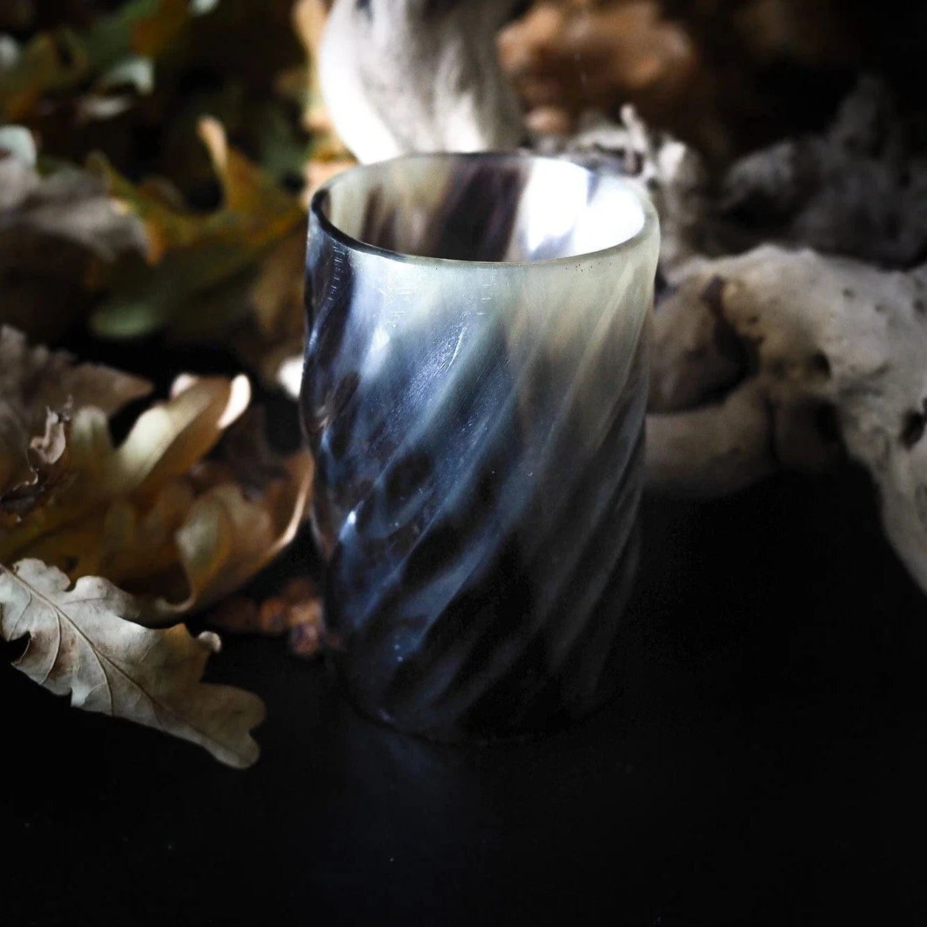 Whiskyglass med spiraldesign