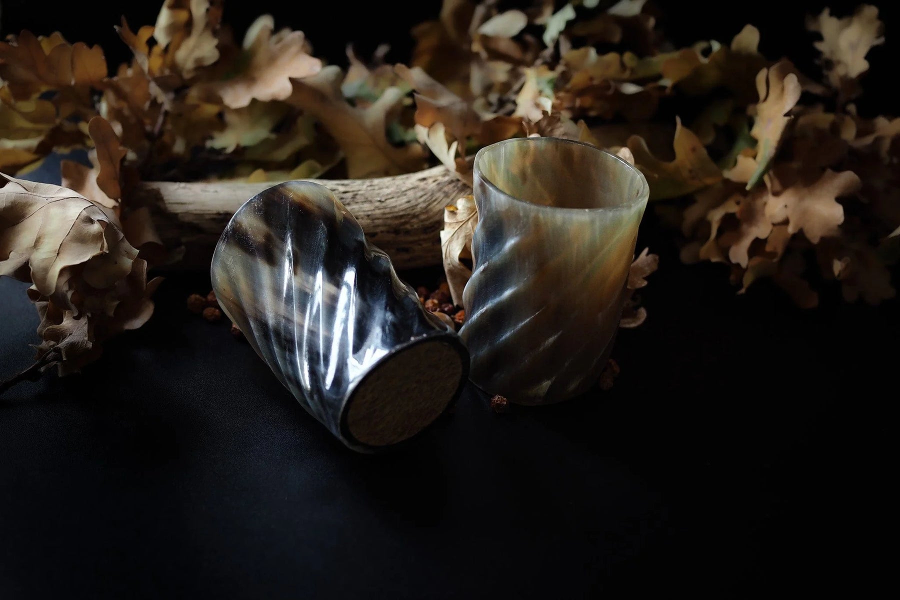 Whiskyglass med spiraldesign