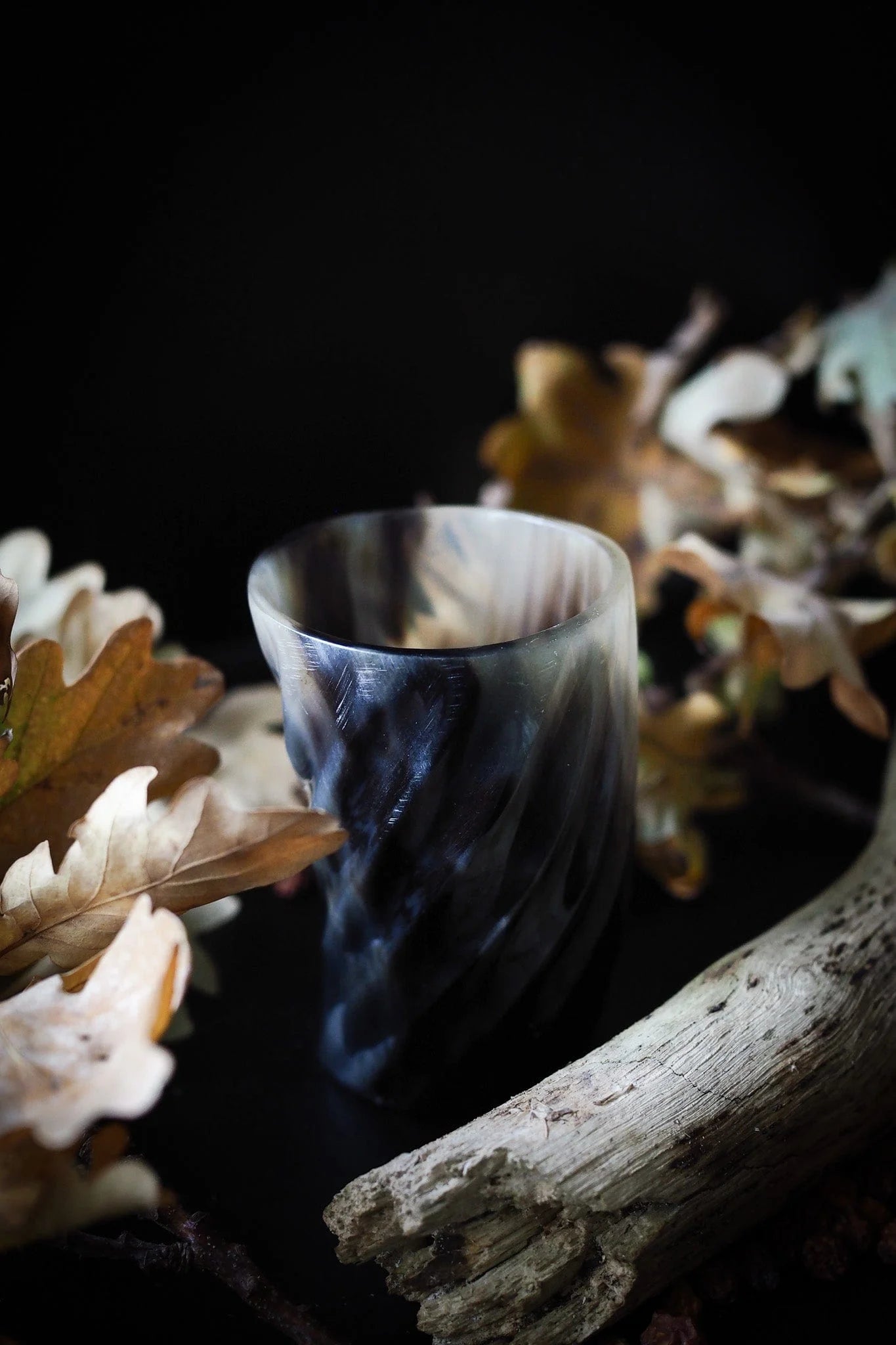 Whiskyglass med spiraldesign