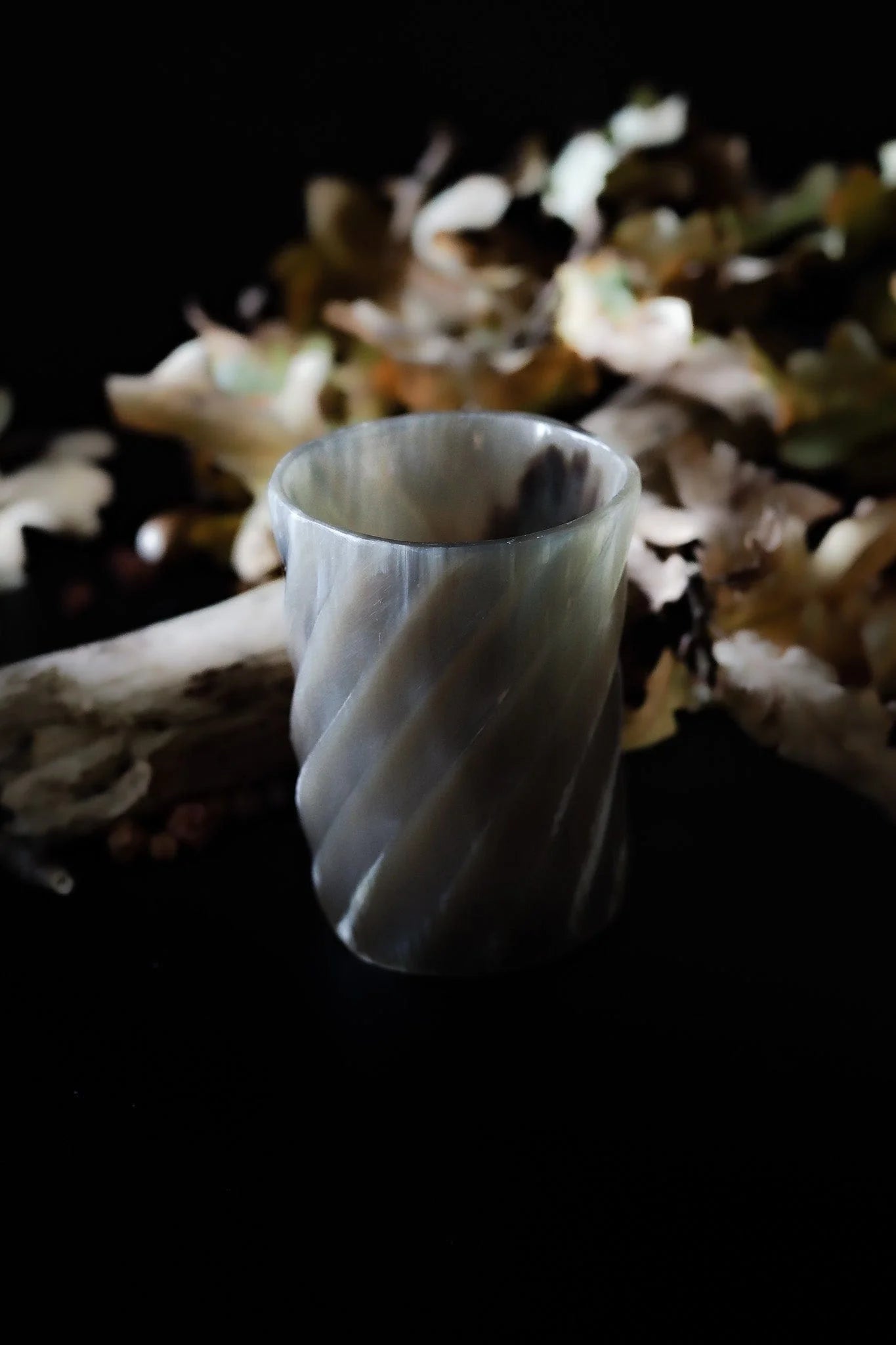 Whiskyglass med spiraldesign