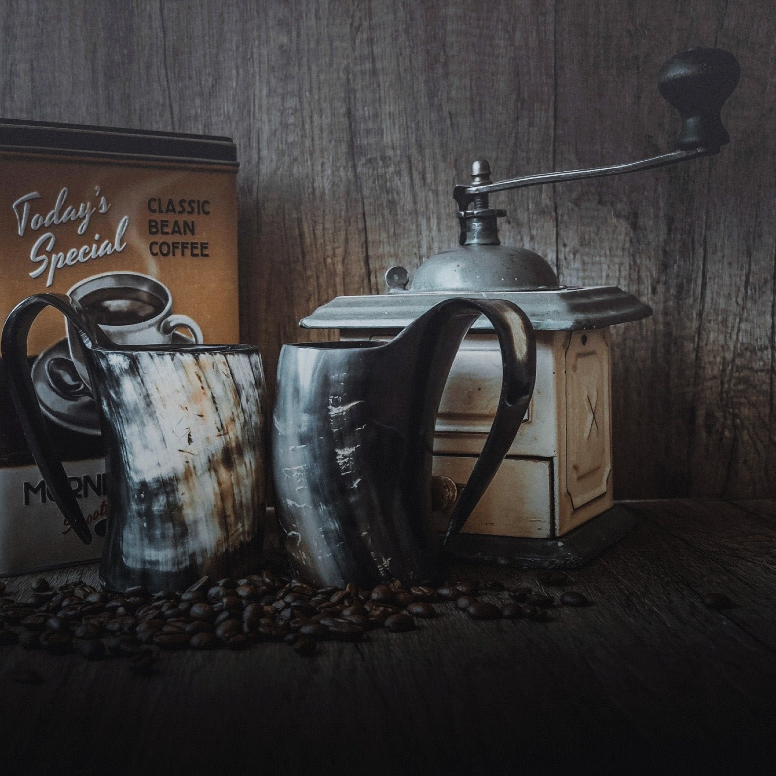 Kaffekrus i horn, ca 250 ml
