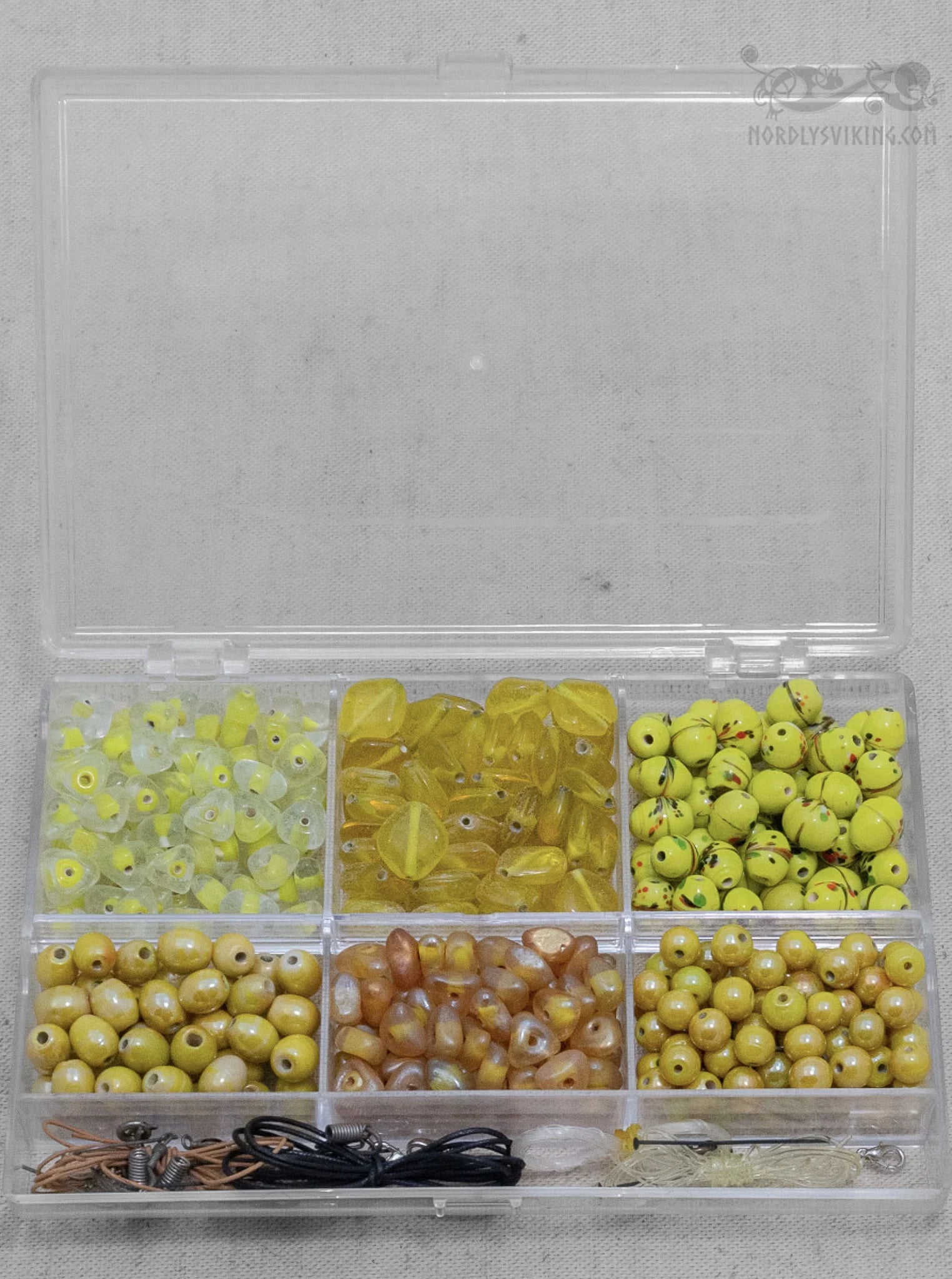 Pearl box with Yellow pearls
