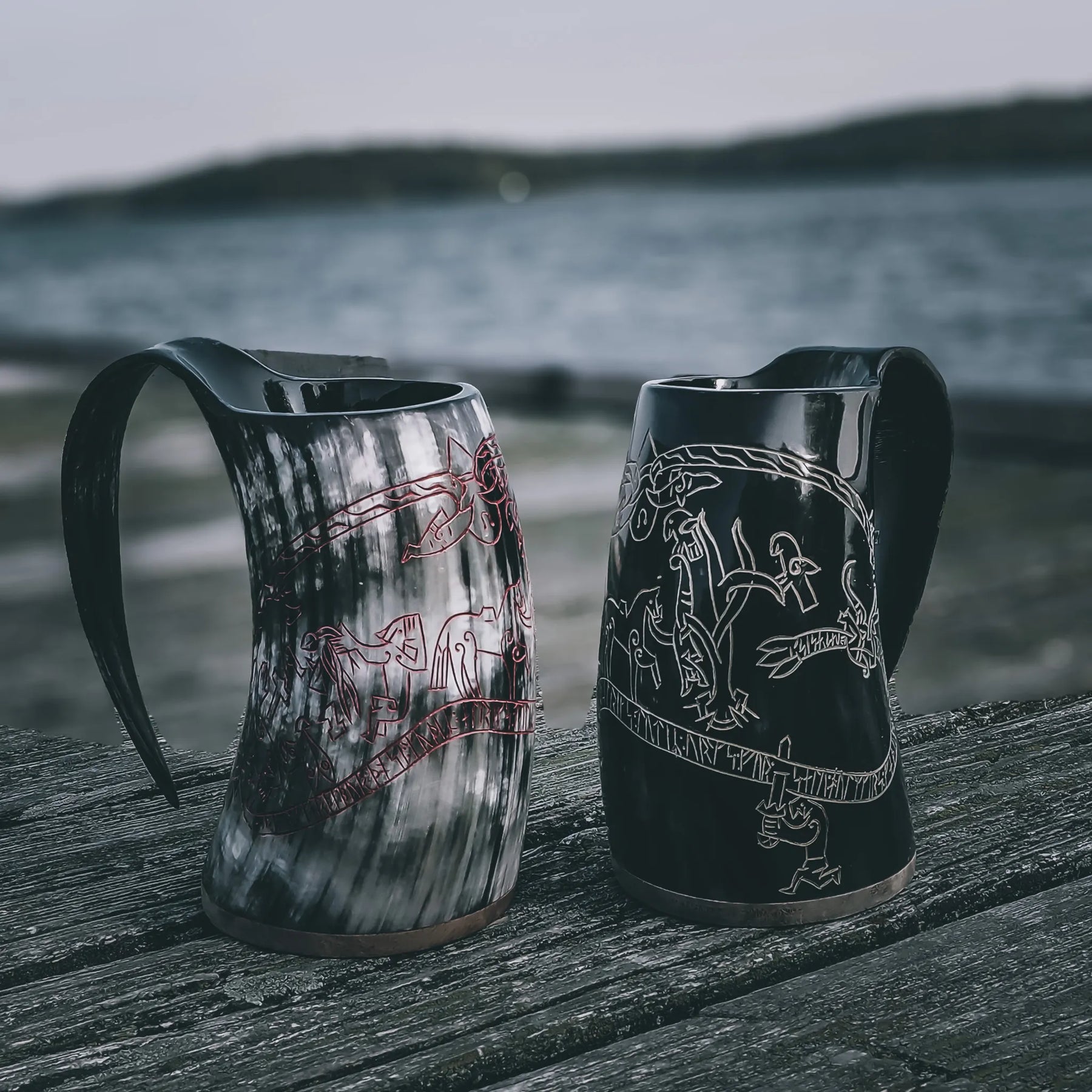 Engraved mug, Sigurd's saga