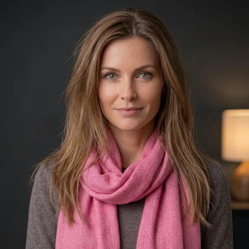 Cashmere Shawl Old Pink