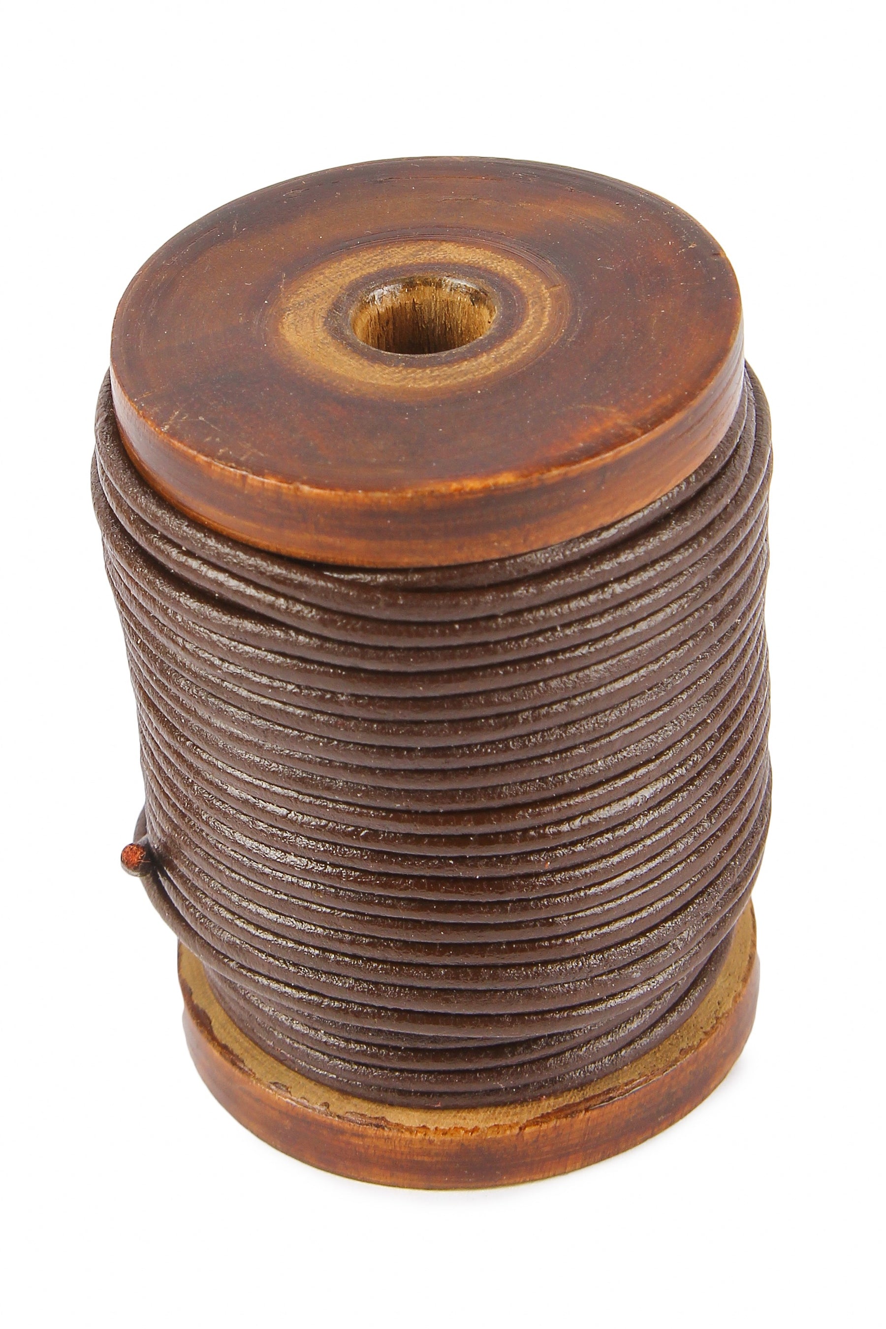 Leather string brown, 2mm, 20m