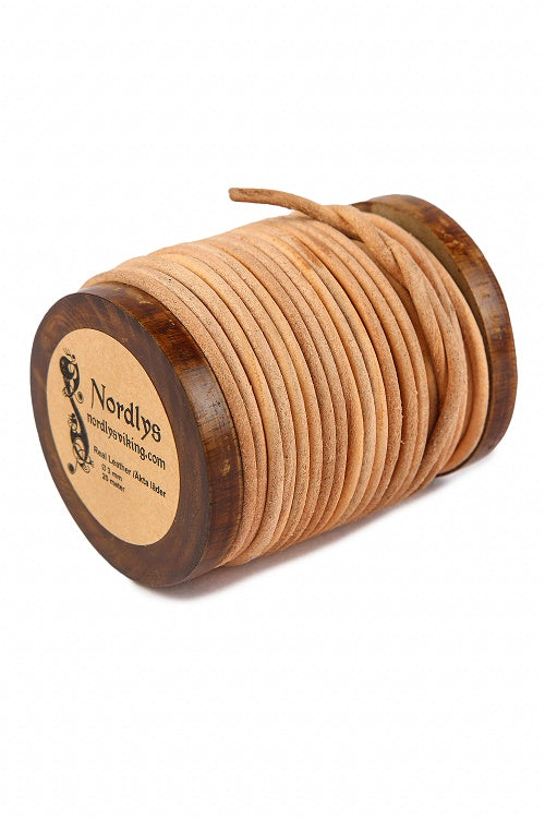 Naturskinnrem 20 meter, 3 mm