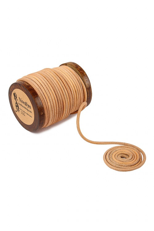 Naturskinnrem 20 meter, 3 mm