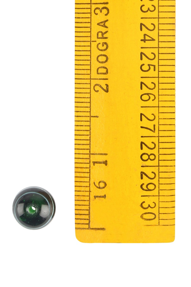 Green glass bead