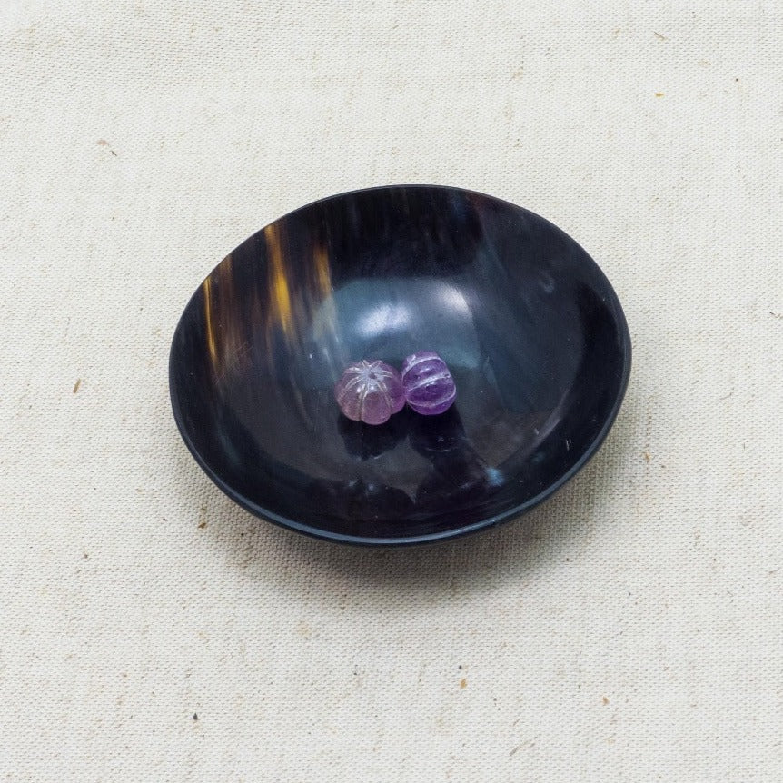 Melon bead of Amethyst