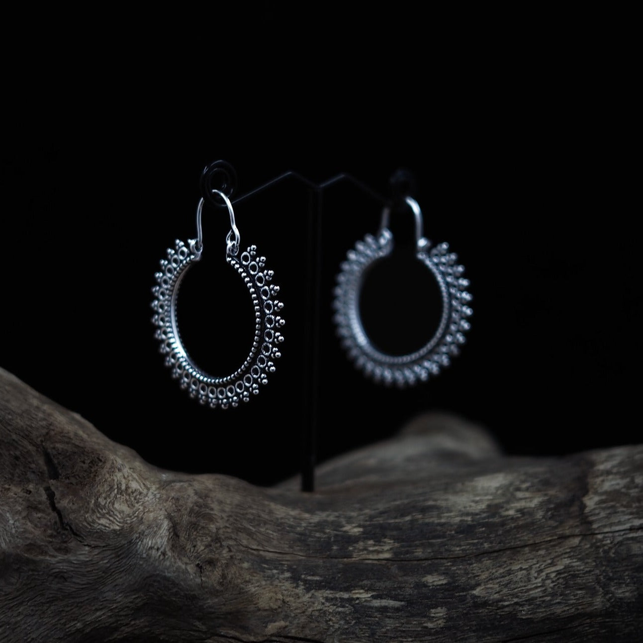 Earrings sun rings.
