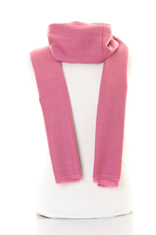 Cashmere sjal gammel rosa