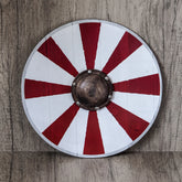 Viking toy shield, red/white