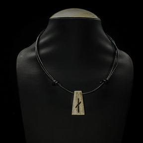 Nordic rune pendant in bone