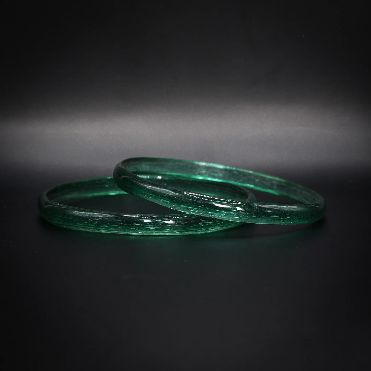 Glasarmband par – Grön, baserat på fynd