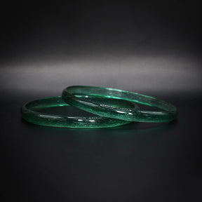 Glasarmband par – Grön, baserat på fynd