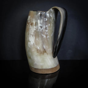 Handmade horn mug, Hammer of Thor   09310040