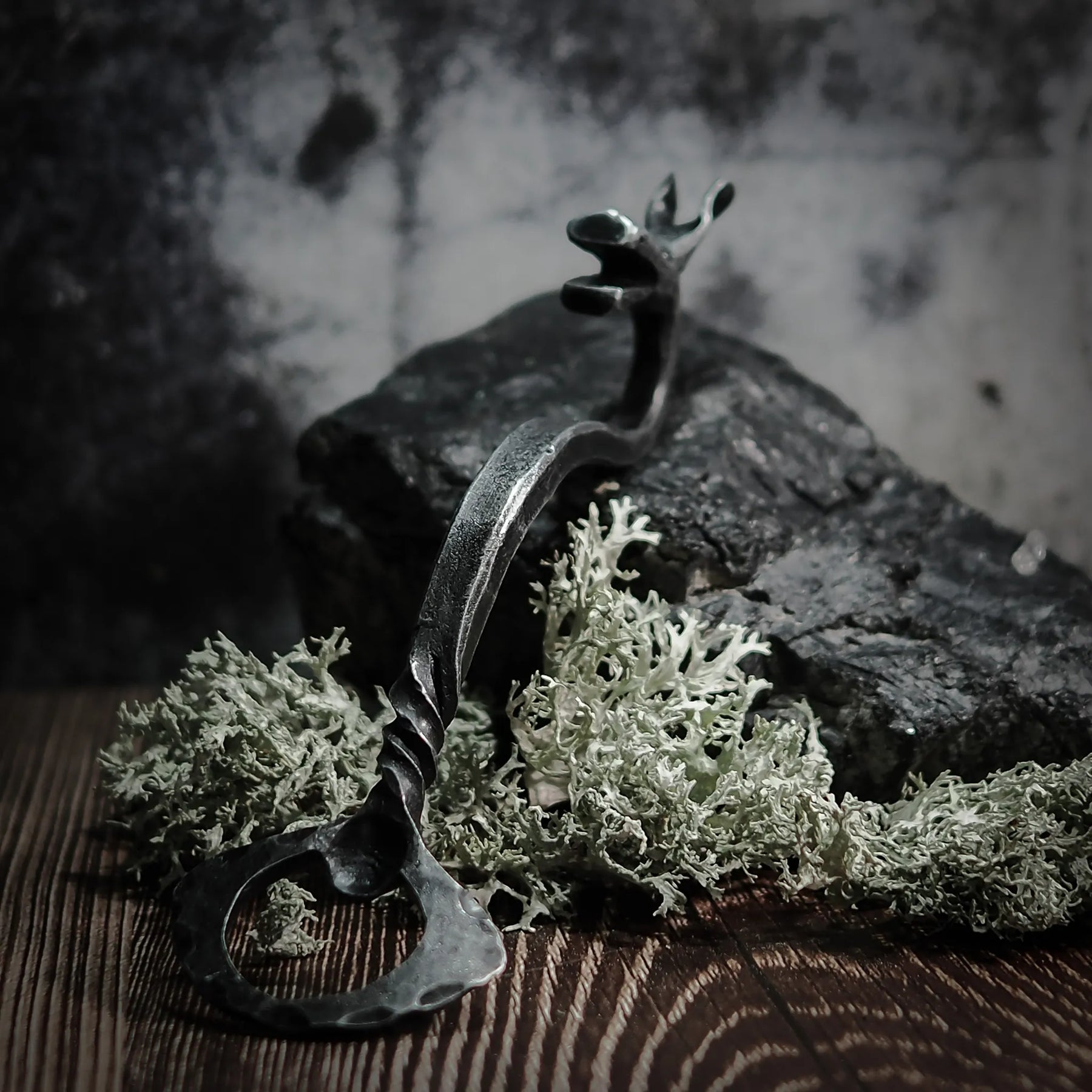 Corkscrew and bottle opener set, Elk´s head