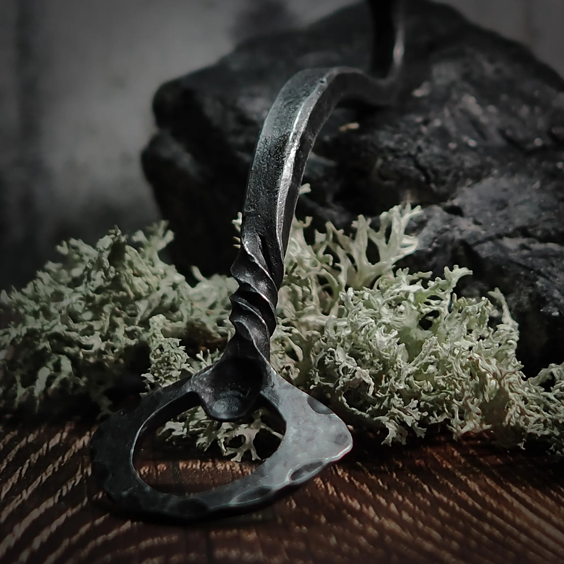 Corkscrew and bottle opener set, Elk´s head