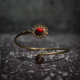 Armbånd Oval, med halvedelstener