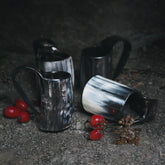 Set of four mulled wine mugs