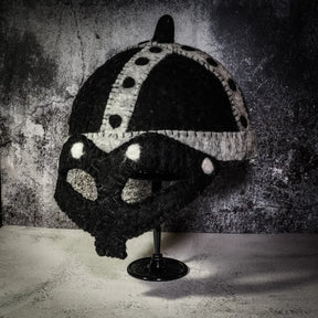 Vikinghjelm i tovet ull