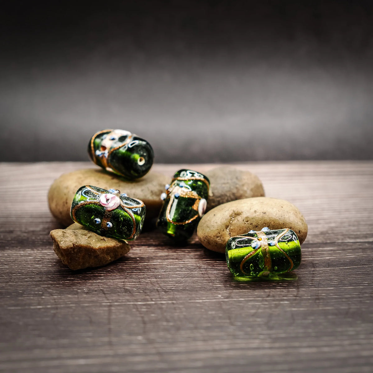 Grön glaspärla, prinsesstårta