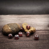 Mauvefärgad glaspärla