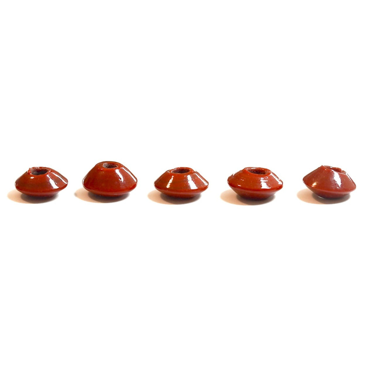 Glass bead, warm red