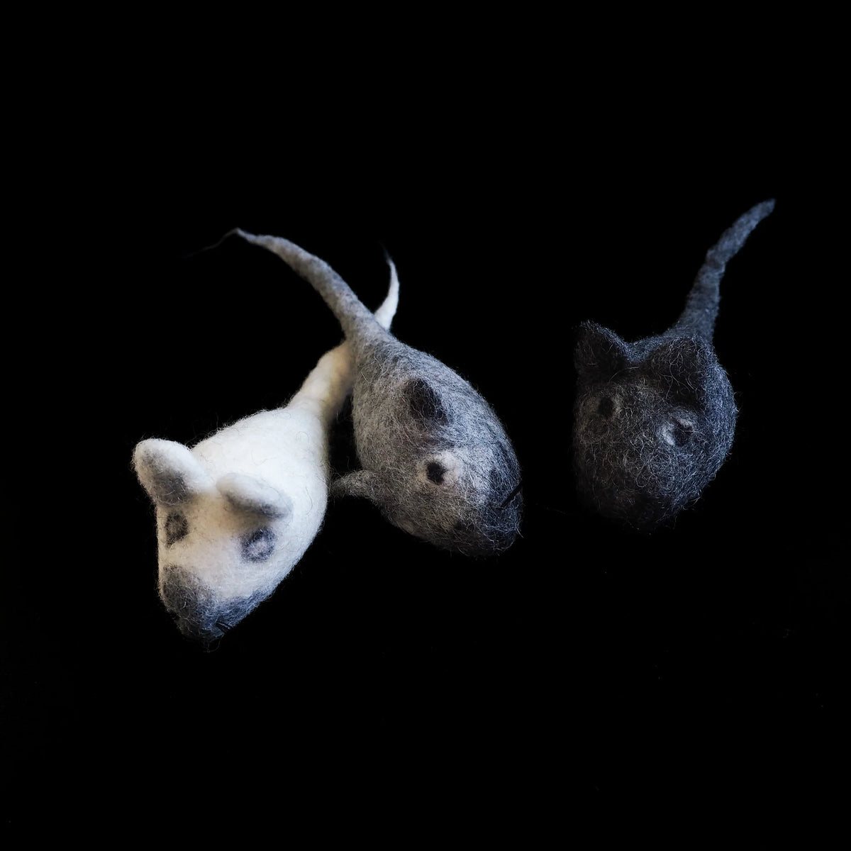 Felted mouse, 3 colours