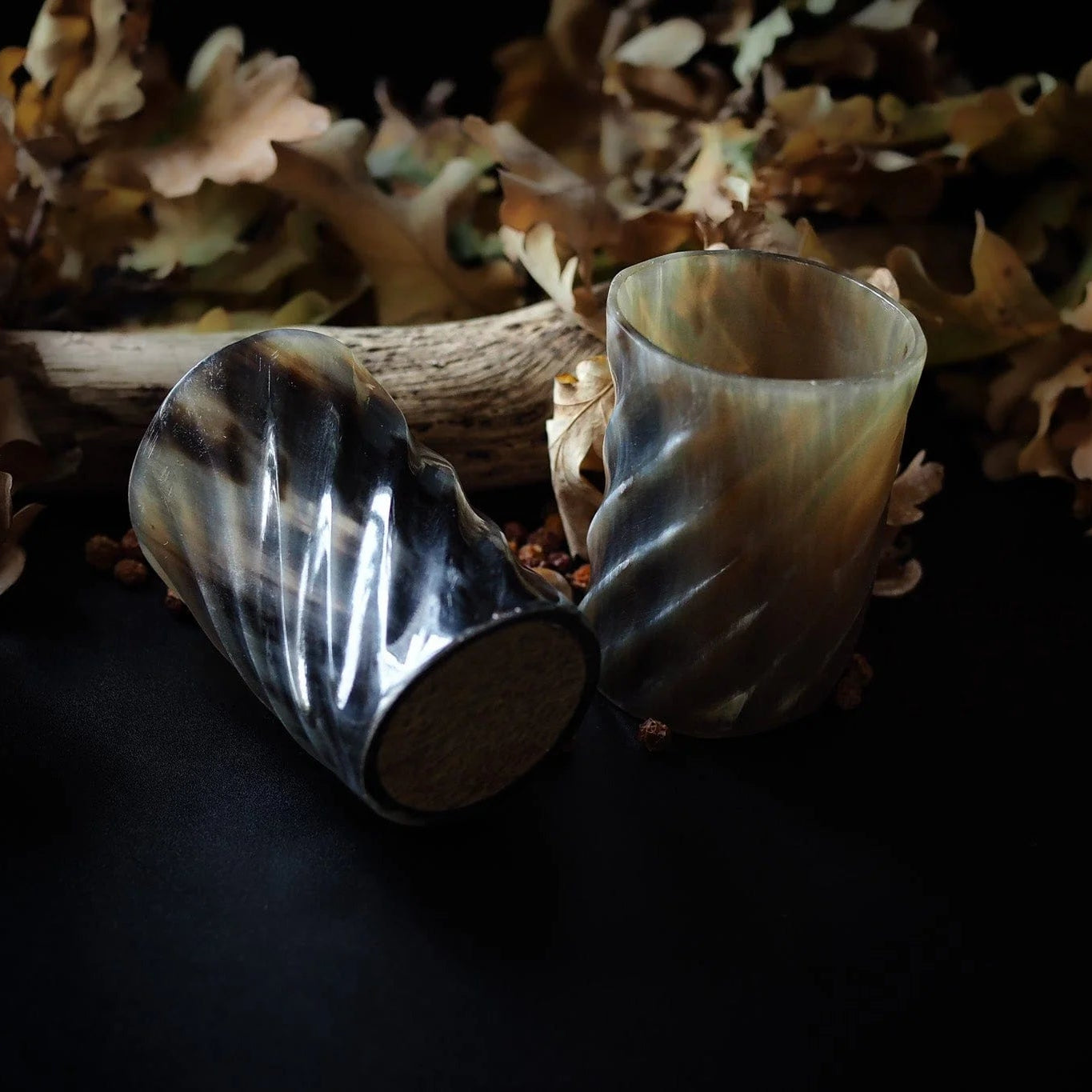 Whiskyglass med spiraldesign