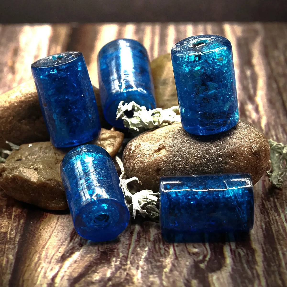 Cylinderformad glaspärla