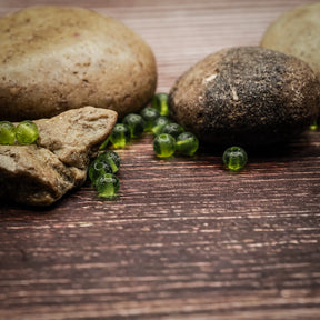 Ljusgrön glaspärla