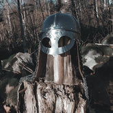 Viking helmet Gjermundbu with chain mail