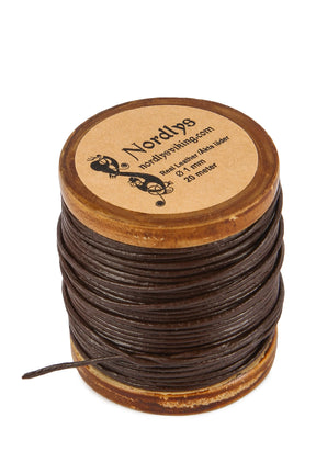 Skinnreim brun, 1mm, 20m