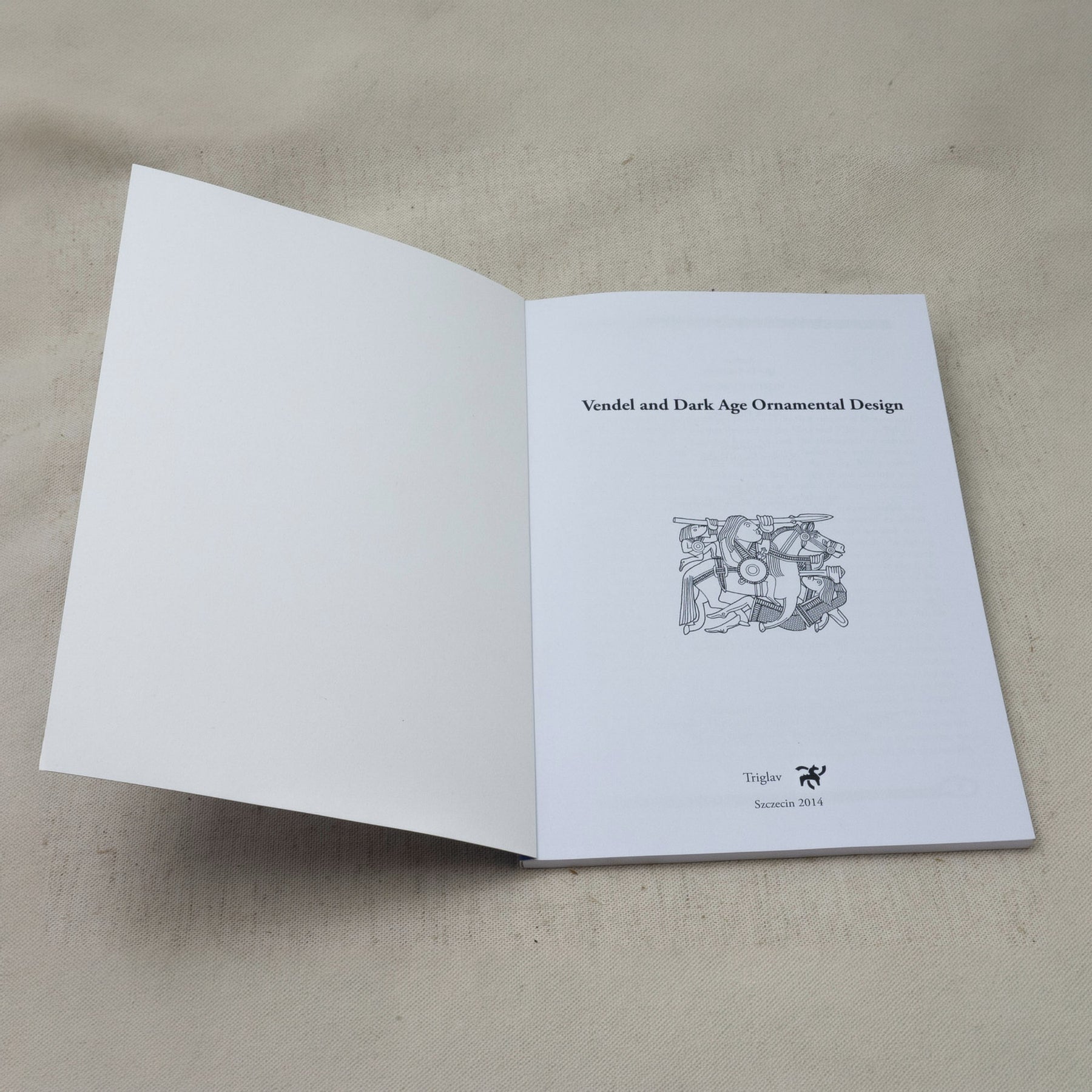 Vendel and Dark Age Vol. 4 – oppslått titelside med ryttermotiv og Triglav-logo
