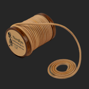 Läderband natur 20 meter, 3 mm