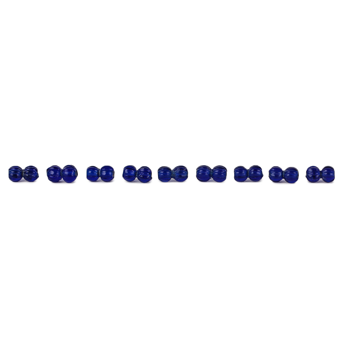 Blue glass bead