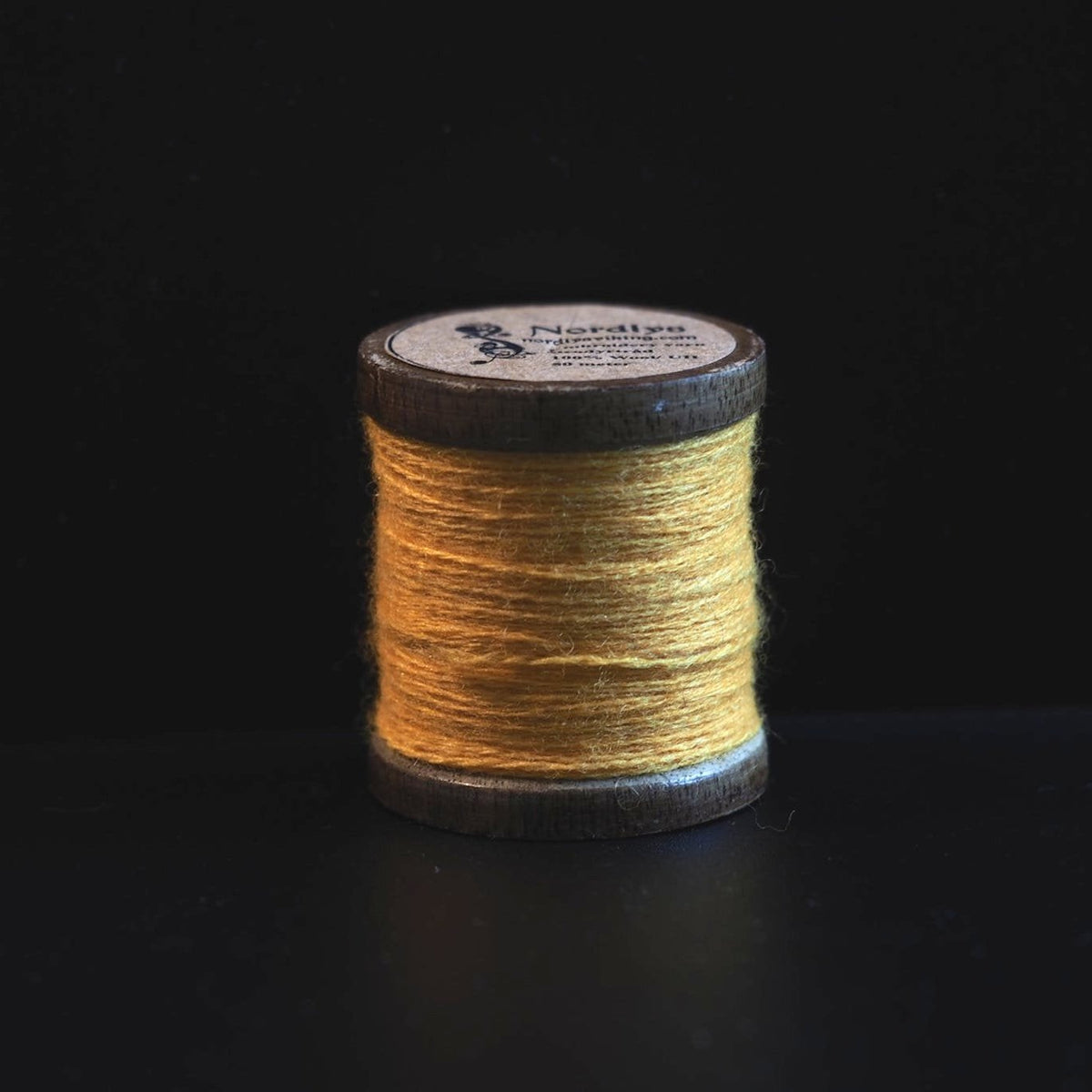 Yellow embroidery thread 100% wool