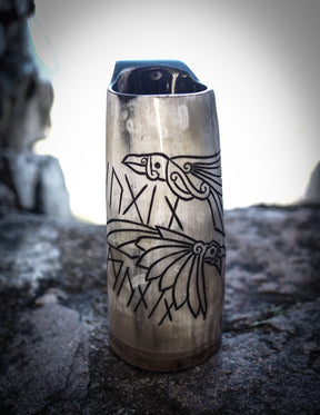 Beer mug Hugin and Munin