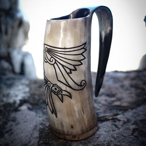 Beer mug Hugin and Munin