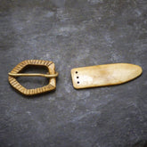 Belt buckle in bone