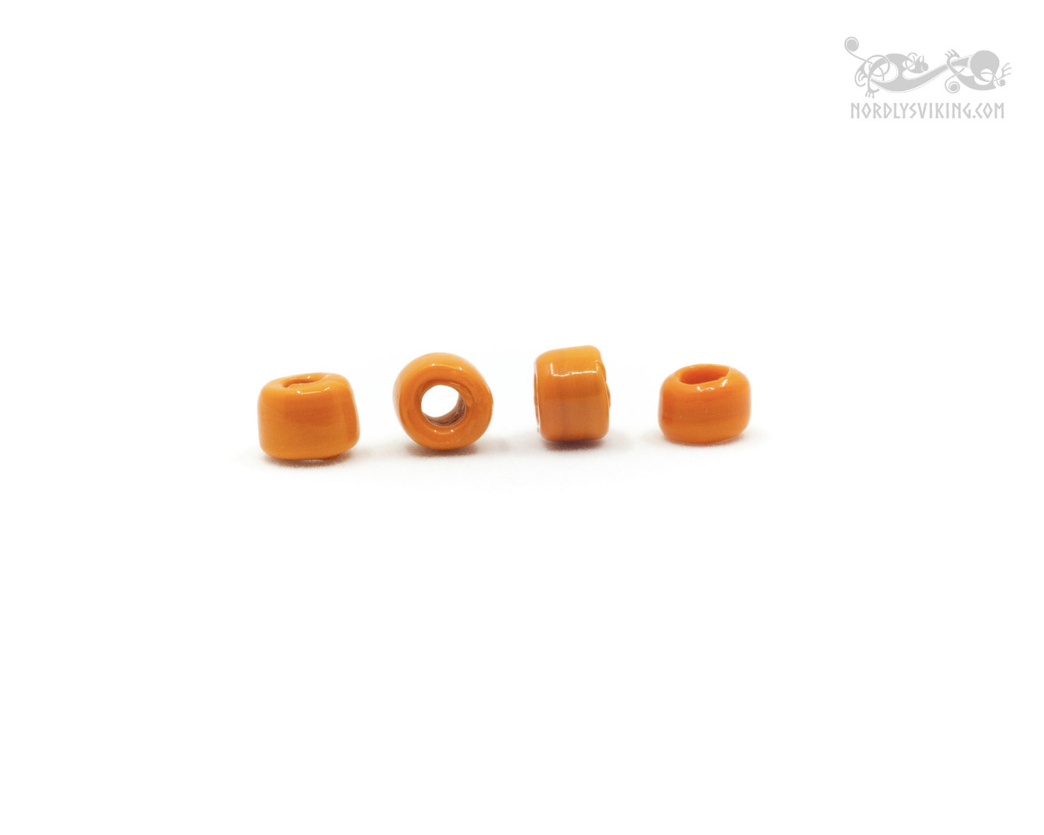 Orange glass bead