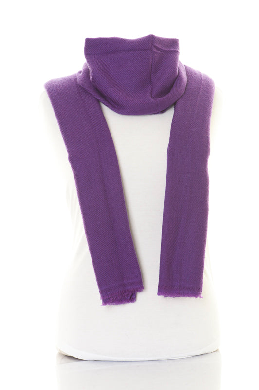 Cashmere shawl solid color, Purple