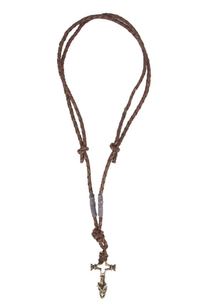 Halsband Vargkors Brons