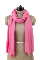 Cashmere sjal gammel rosa