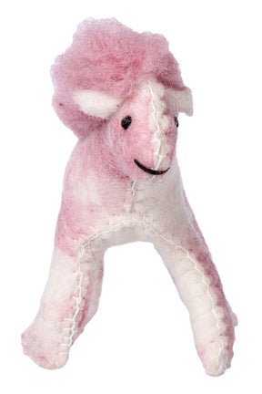 Felt horse, pink